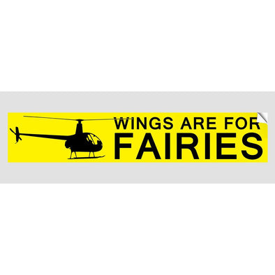 WINGS ARE FOR FAIRIES Sticker - Mach 5