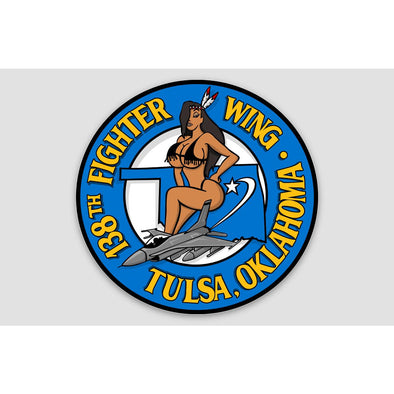 138TH FIGHTER WING TUSLA, OKLAHOMA Sticker - Mach 5