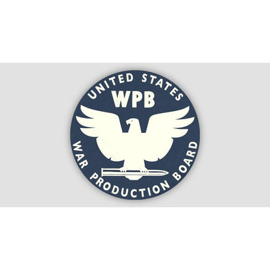 WAR PRODUCTION BOARD (WPB) Sticker - Mach 5