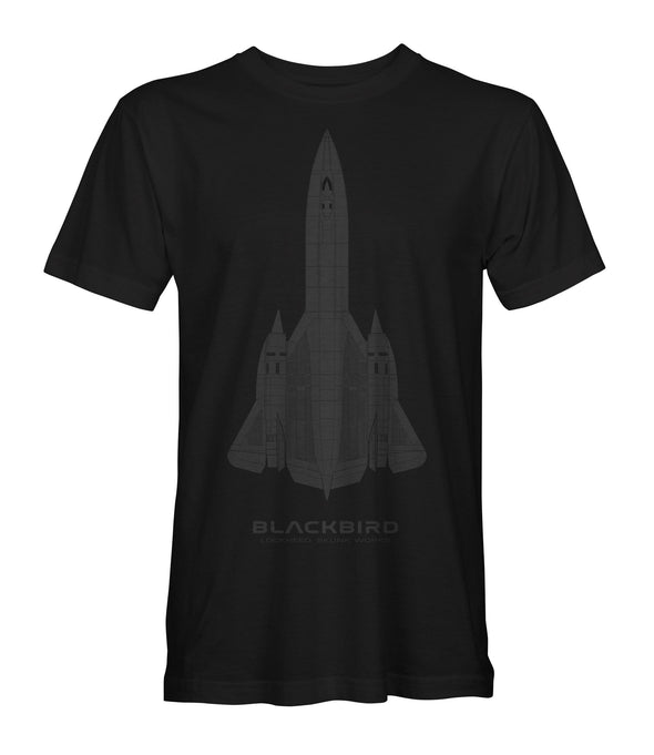 SR-71 BLACKBIRD 'LOCKHEED, SKUNKWORKS' STEALTH SERIES T-Shirt - Mach 5