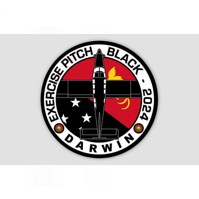 PNG DEFENCE FORCE PAC-750 PITCH BLACK 2024 Sticker