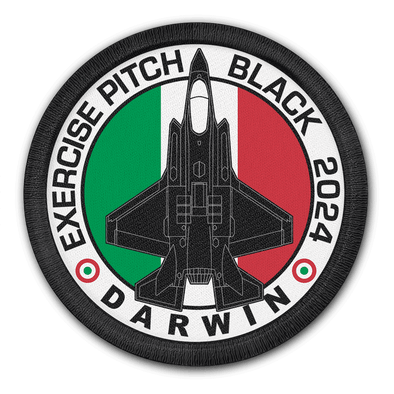 ITALIAN AIR FORCE F-35 LIGHTNING PITCH BLACK 2024 PATCH
