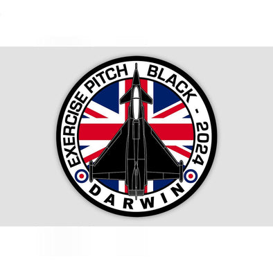 RAF TYPHOON PITCH BLACK 2024 Sticker