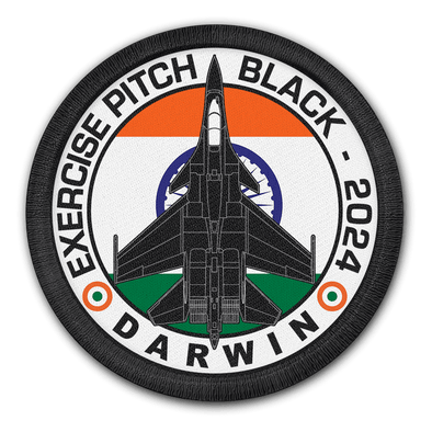 INDIAN AIR FORCE SU-30 FLANKER PITCH BLACK 2024 PATCH