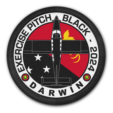 PNG DEFENCE FORCE PAC-750 PITCH BLACK 2024 PATCH