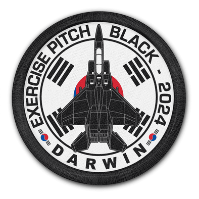 REPUBLIC OF KOREA AIR FORCE F-15 EAGLE PITCH BLACK 2024 PATCH