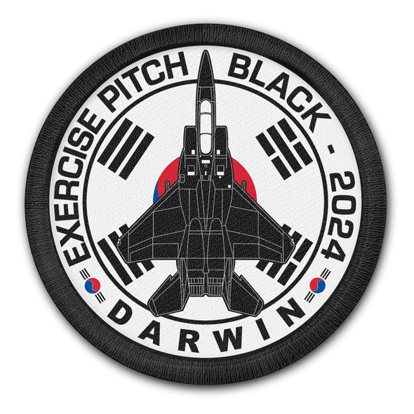REPUBLIC OF KOREA AIR FORCE F-15 EAGLE PITCH BLACK 2024 PATCH