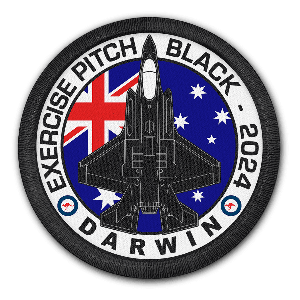 オーストラリア空軍 RAAF F-35A ワッペン パッチ RAAF F-35 LIGHTNING PITCH BLACK 2024 PATCH – Mach 5