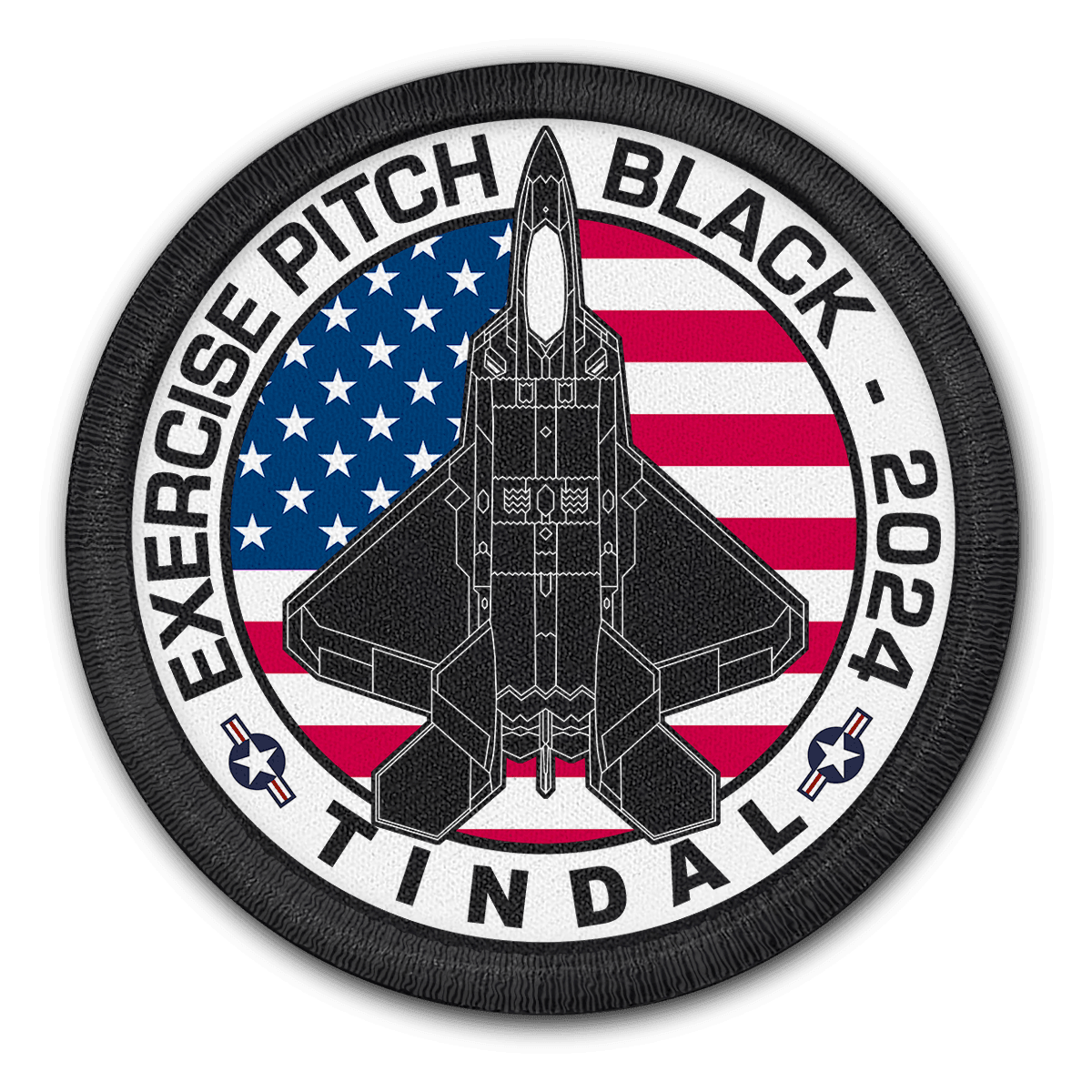 USAF F-22 RAPTOR PITCH BLACK 2024 PATCH – Mach 5