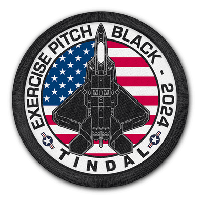 USAF F-22 RAPTOR PITCH BLACK 2024 PATCH