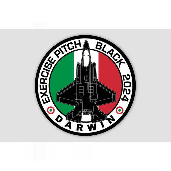 ITALIAN AIR FORCE F-35 LIGHTNING PITCH BLACK 2024 Sticker