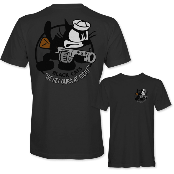 BLACK CATS 'WE GET OURS AT NIGHT' T-Shirt - Mach 5