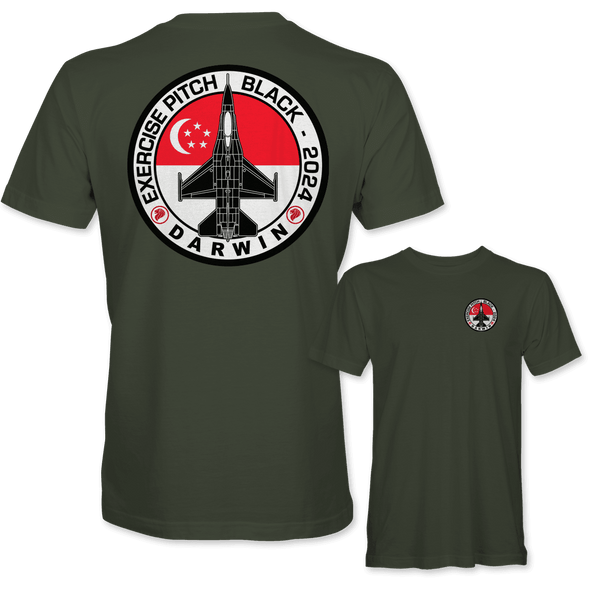 REPUBLIC OF SINGAPORE AIR FORCE F-16 PITCH BLACK 2024 T-Shirt