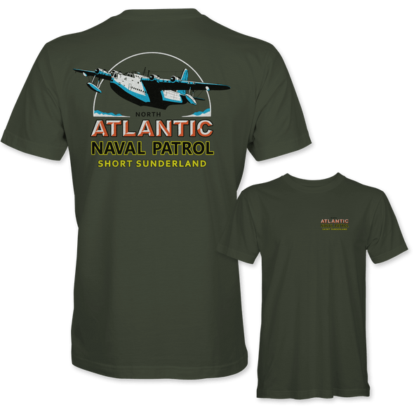 SHORT SUNDERLAND 'ATLANTIC NAVAL PATROL' T-Shirt - Mach 5
