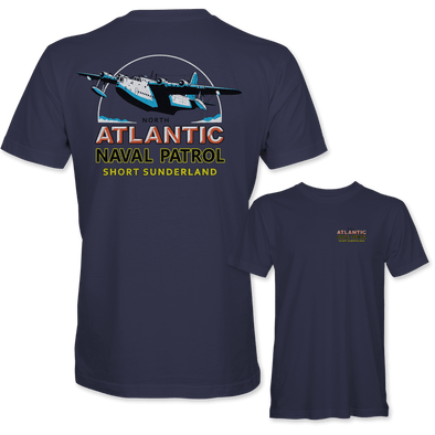 SHORT SUNDERLAND 'ATLANTIC NAVAL PATROL' T-Shirt - Mach 5