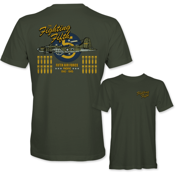 B-17 FLYING FORTRESS 'THE FIGHTING FIFTH' T-Shirt - Mach 5