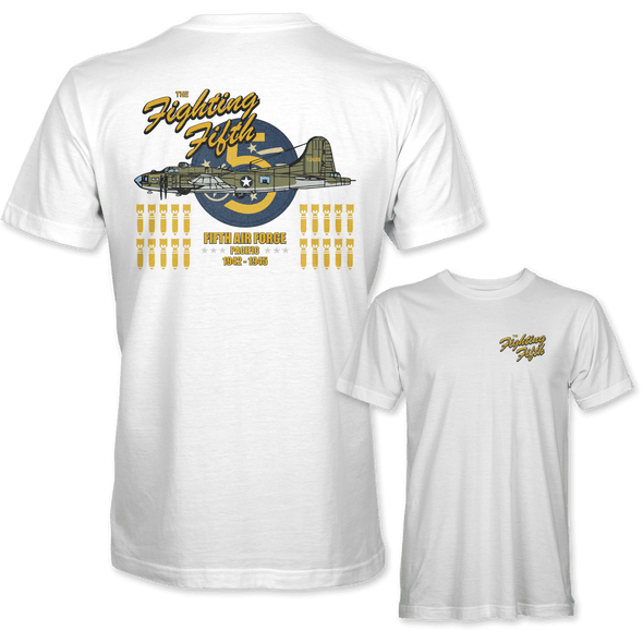 B-17 FLYING FORTRESS 'THE FIGHTING FIFTH' T-Shirt - Mach 5