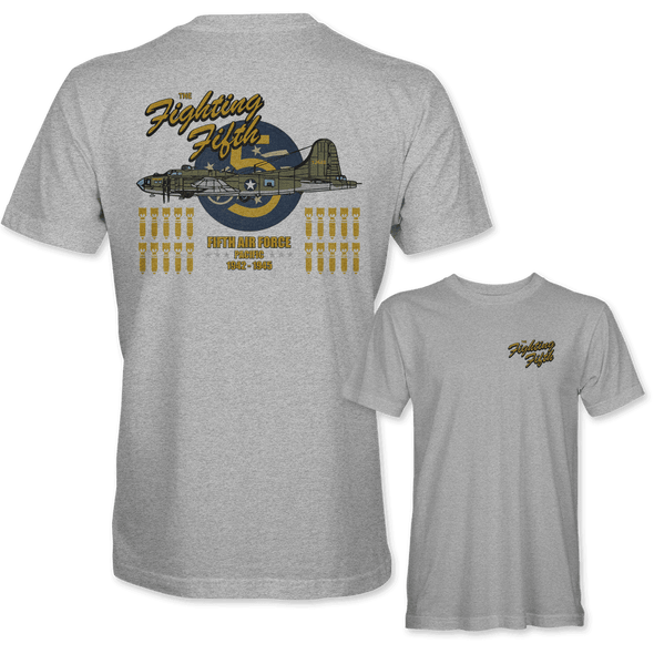 B-17 FLYING FORTRESS 'THE FIGHTING FIFTH' T-Shirt - Mach 5