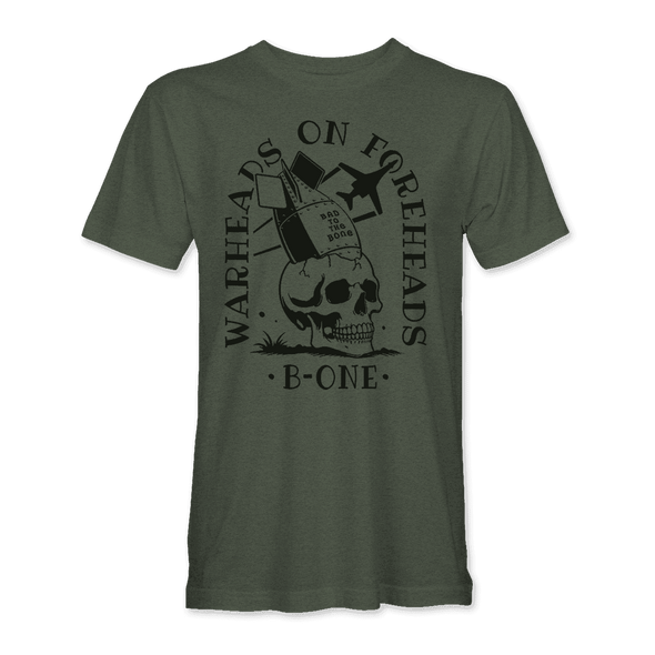 WARHEADS ON FOREHEADS B-1 BONE T-Shirt