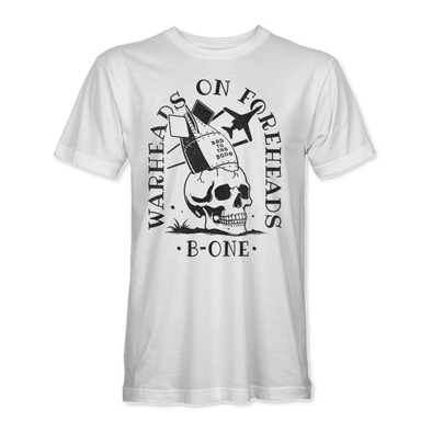 WARHEADS ON FOREHEADS B-1 BONE T-Shirt