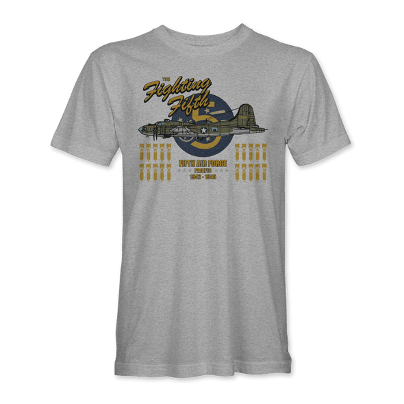 B-17 FLYING FORTRESS 'THE FIGHTING FIFTH' T-Shirt - Mach 5