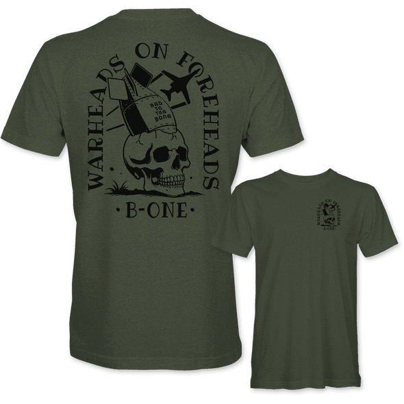 WARHEADS ON FOREHEADS B-1 BONE T-Shirt