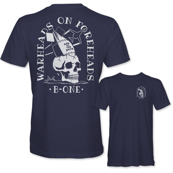 WARHEADS ON FOREHEADS B-1 BONE T-Shirt