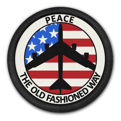 B-52 PEACE THE OLD FASHIONED WAY PATCH