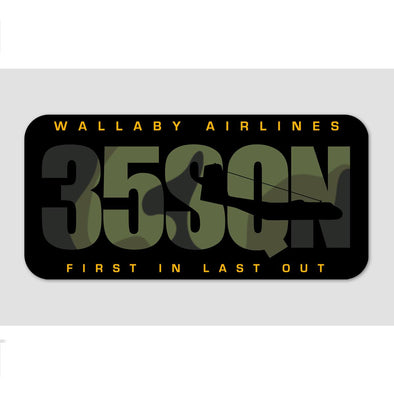 CARIBOU 35SQN 'WALLABY AIRLINES' Sticker - Mach 5