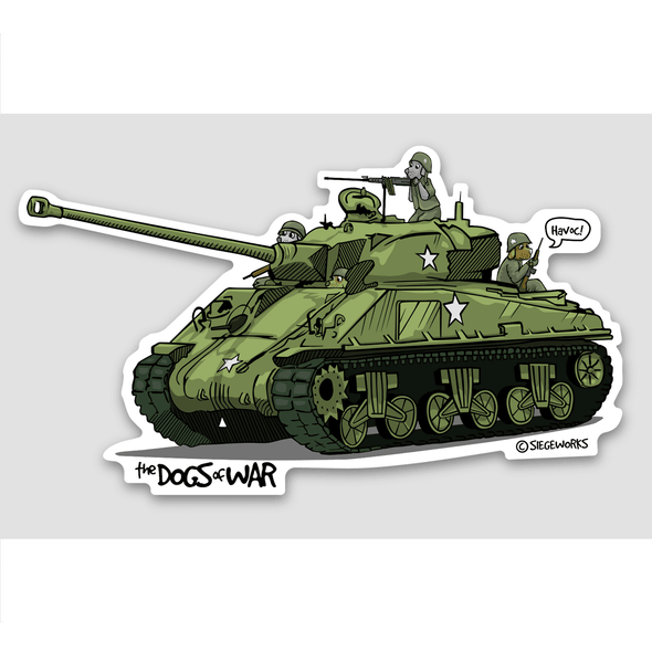 SHERMAN TANK Sticker - Mach 5