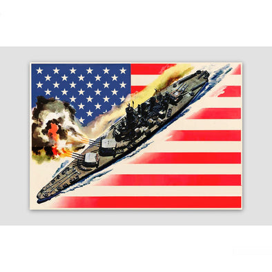 AMERICAN BATTLESHIP Sticker