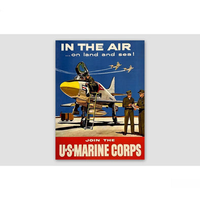 MARINE CORPS 'AIR LAND & SEA' Sticker