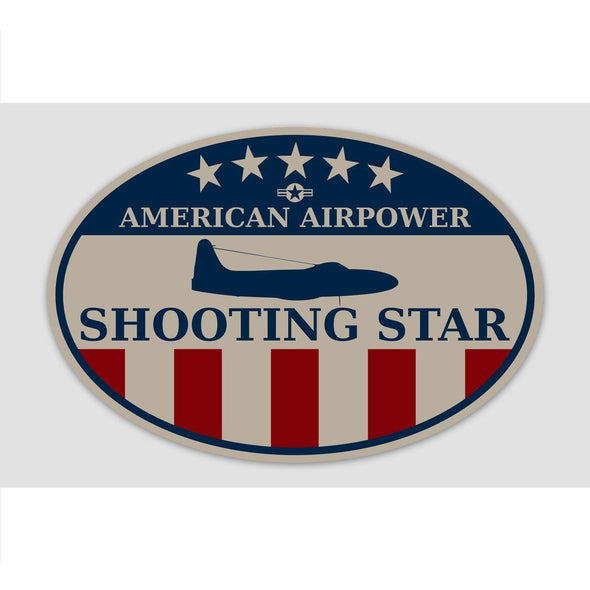 P-80 SHOOTING STAR 'AMERICAN AIRPOWER' Sticker - Mach 5