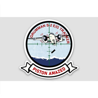 S-2 TRACKER 'PISTON AMAZED' Sticker - Mach 5