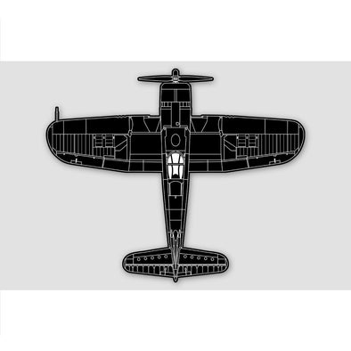 F4U CORSAIR BLUEPRINT Sticker - Mach 5