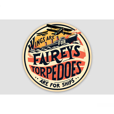 WING ARE FOR FAIREYS Sticker