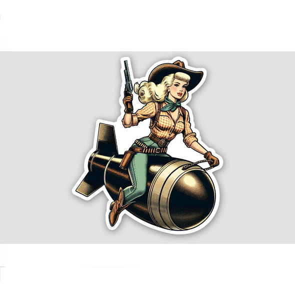 USAAC BOMBSHELL BLONDE Sticker