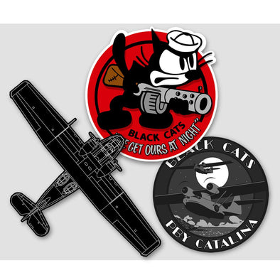 PBY CATALINA 'BLACK CATS' Sticker Pack. - Mach 5