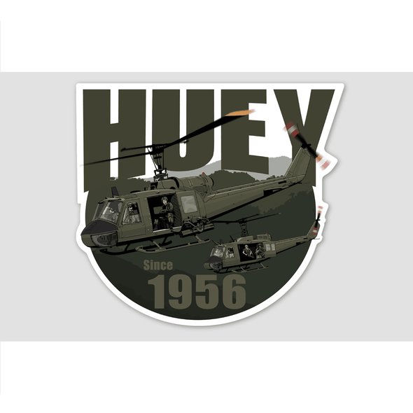 HUEY 'A LEGEND SINCE 1956' Sticker - Mach 5