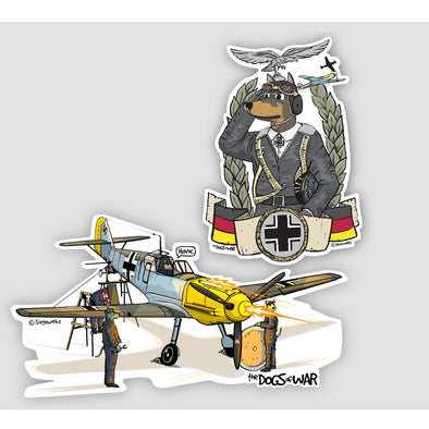 BF-109 'GERMAN ACE' Sticker Pack - Mach 5