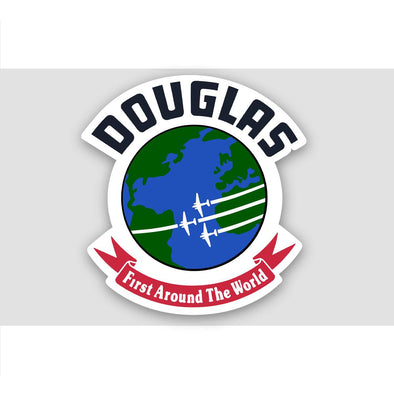 DOUGLAS 'FIRST AROUND THE WORLD' Sticker - Mach 5
