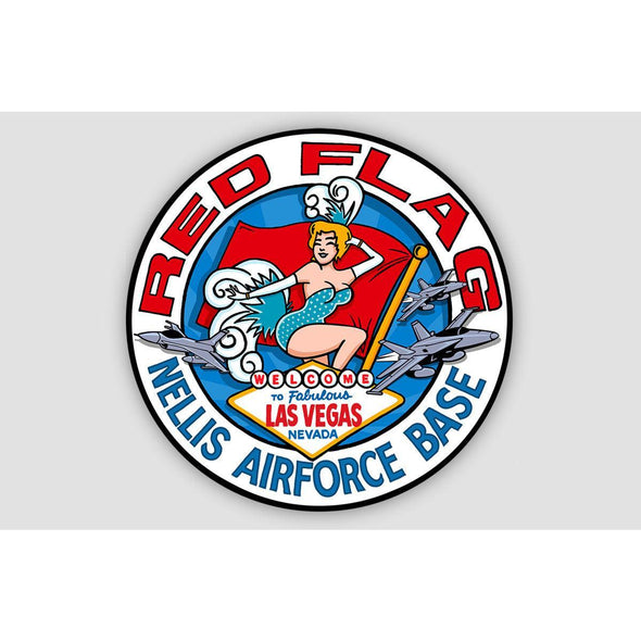 OPERATION RED FLAG 'NELLIS AIRFORCE BASE' Sticker - Mach 5