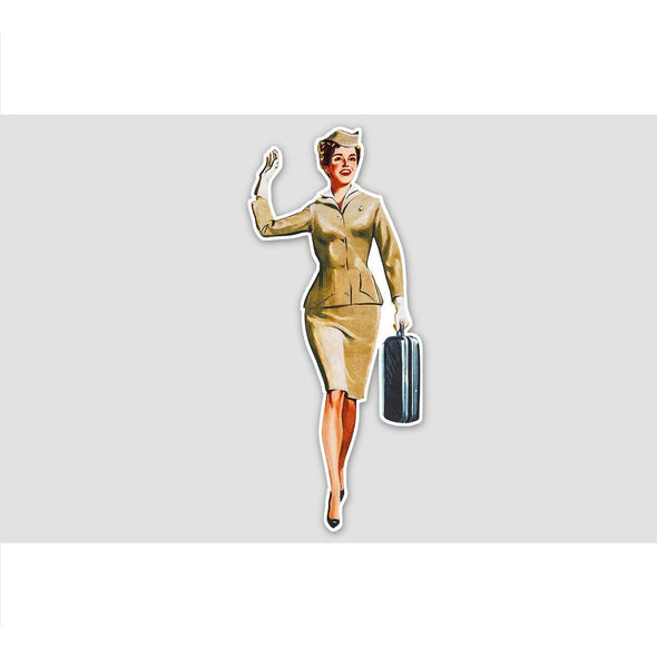 FLIGHT STEWARDESS (2 of 3) Sticker - Mach 5