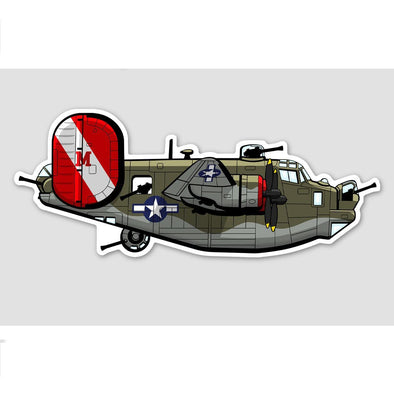 B-24 LIBERATOR Sticker - Mach 5