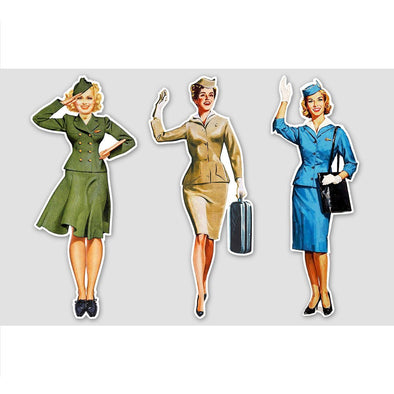 FLIGHT STEWARDESS Sticker Pack - Mach 5