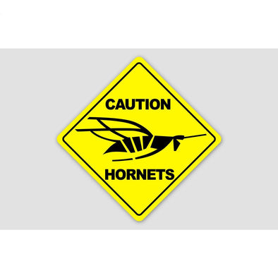 CAUTION HORNETS Sticker - Mach 5