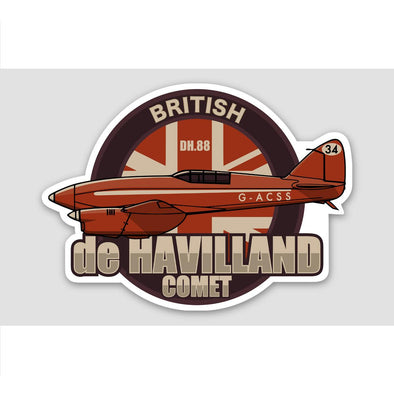 DE HAVILLAND DH-88 COMET Sticker - Mach 5
