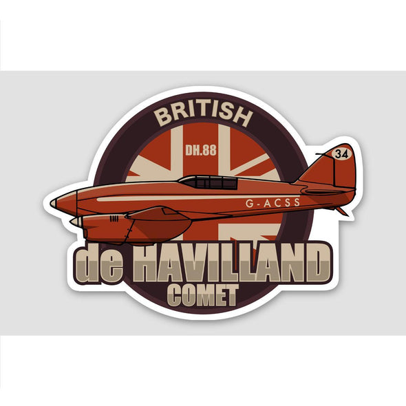 DE HAVILLAND DH-88 COMET Sticker - Mach 5