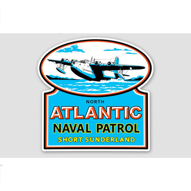 SHORT SUNDERLAND 'ATLANTIC NAVAL PATROL' Sticker - Mach 5