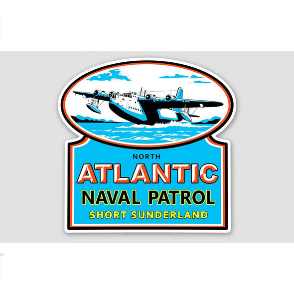 SHORT SUNDERLAND 'ATLANTIC NAVAL PATROL' Sticker - Mach 5